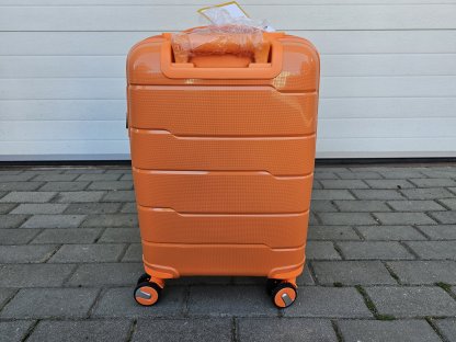 palubní cestovní skořepinový kufr malý - oranžová II