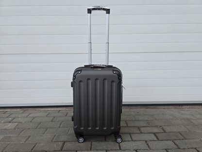 palubní cestovní skořepinový kufr malý - tmavě šedá