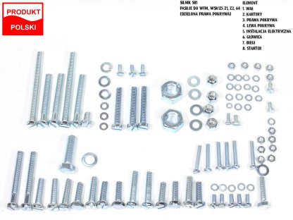 ŠROUBY MOTORU S01 WFM WSK Z1 Z2 64 TI