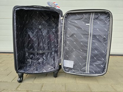 Sada 3 textilních kufrů MTC - černá