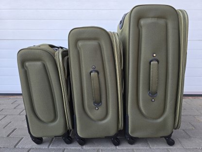 Sada 3 textilních kufrů MTC - zelená