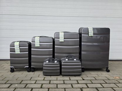 sada 6 cestovních kufrů - černá