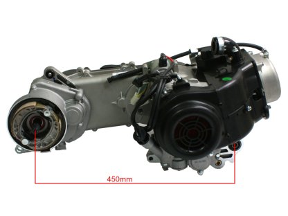 MOTOR GY6-80 KOLO 12'' JEDNODUCHÝ TLUMIČ NOVÝ