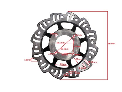 BRZDOVÝ KOTOUČ CROSS 125 PŘEDNÍ BRI