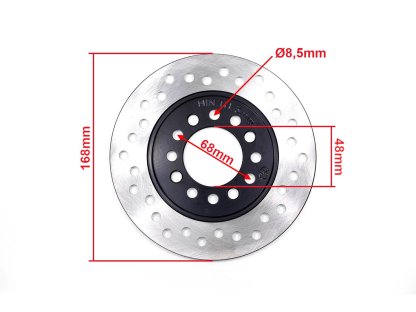 BRZDOVÝ KOTOUČ ZADNÍ ATV 110/125 168mm FUXIN WB