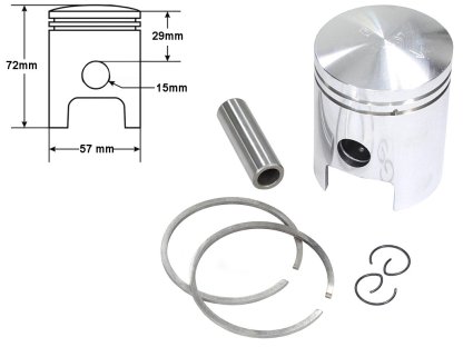 PÍST MZ ETZ 150 57,00mm 2 BRUS STD