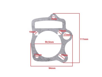 TĚSNĚNÍ ATV 125 HLAVY A VÁLCE 54mm SADA BRI