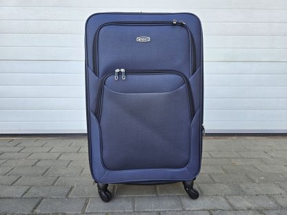 velký textilní kufr MTC - modrý