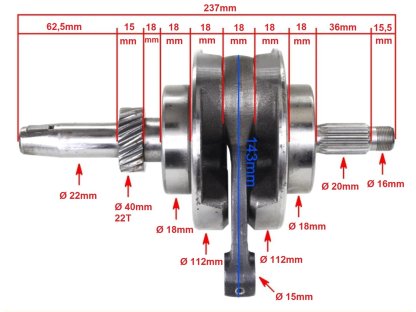 KLIKOVÁ HŘÍDEL ATV 200cc BASHAN ČEP 13mm