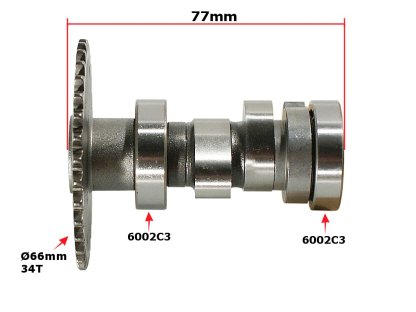 VAČKOVÁ HŘÍDEL ATV 150 GY6-150 DIABLO 157QMJ FUXIN