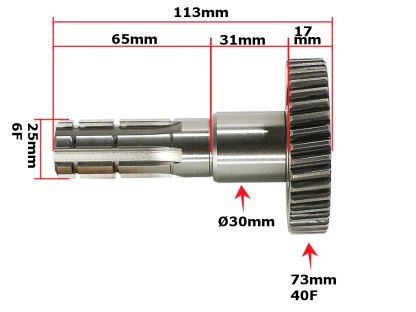 HŘÍDEL POHONU ATV 150 DIABLO 157QMJ ORIGINÁL TOVÁRNÍ FUXIN