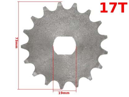 PŘEDNÍ OZUBENÉ KOLO SIMSON S51 17z ML