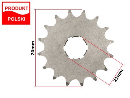 PŘEDNÍ OZUBENÉ KOLO WSK 175 16z M