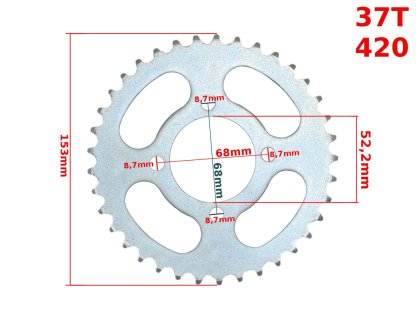 ZADNÍ ROZETA 420-37z CROSS 125 HB