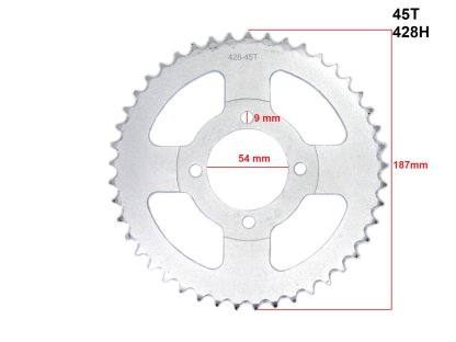 ZADNÍ ROZETA 428-45z ROMET OGAR ROUTER WS50 HB