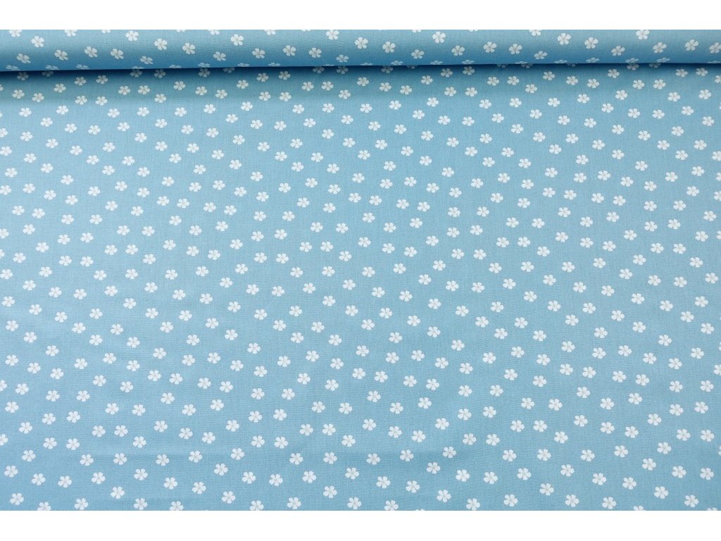 Bavlněná látka / popelín - Kytičky