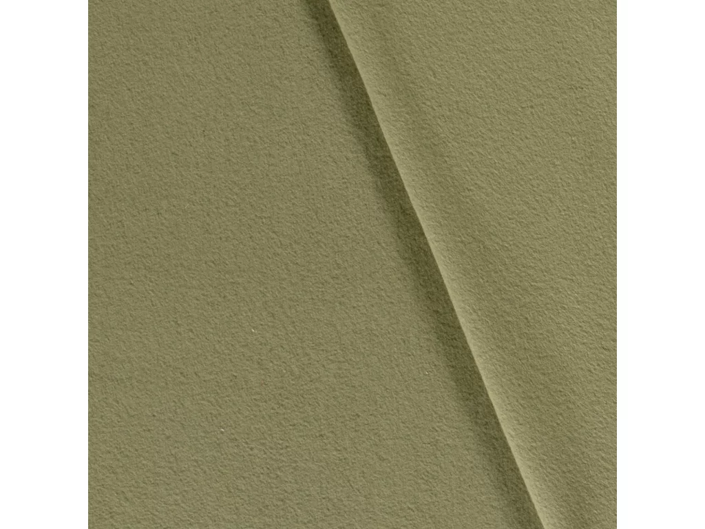 Bavlněný fleece - khaki