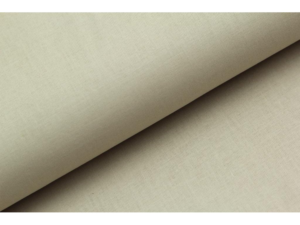 Jednobarevná bavlněná látka / plátno - cement (128)