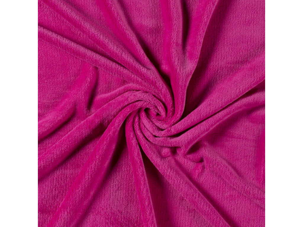 Coral fleece - fuchsiová