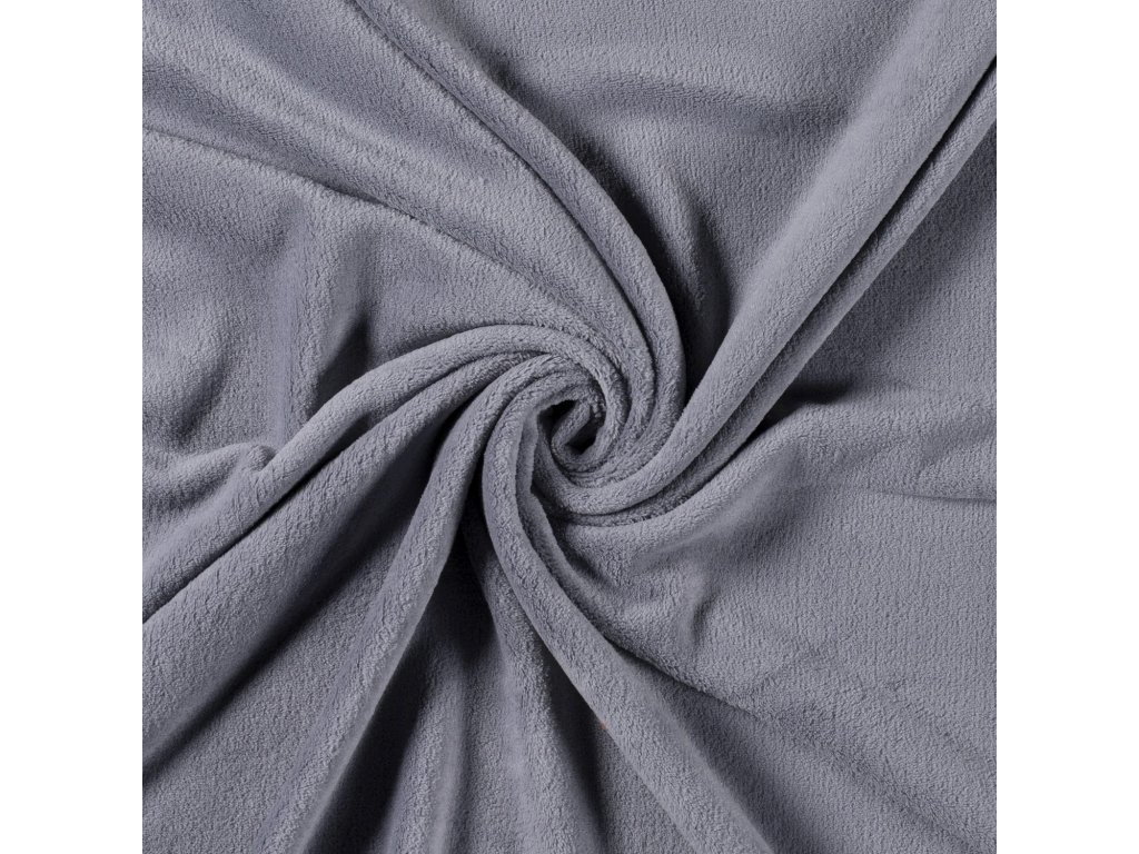 Coral fleece - šedý - 0,6 m