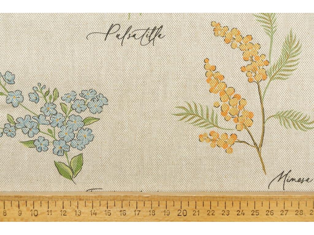 Dekorační látka - Botanický atlas