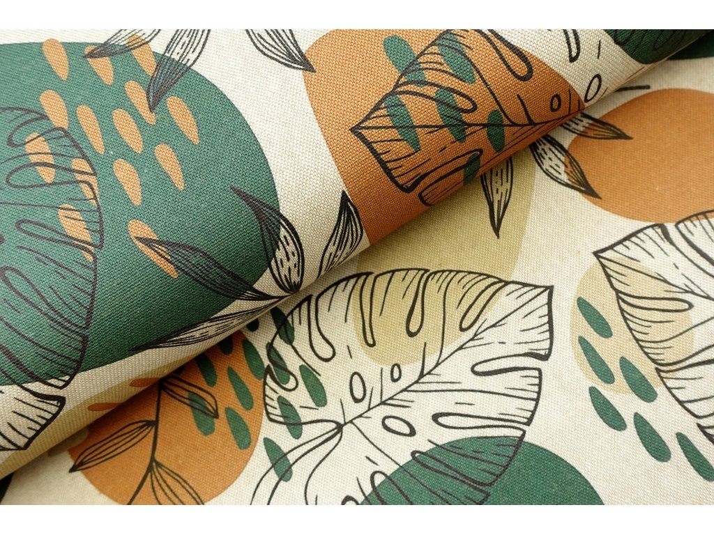 Dekorační látka - Monstera