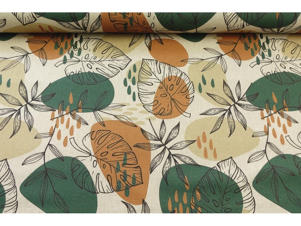 Dekorační látka - Monstera