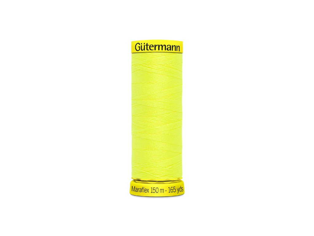 Elastické nitě Gütermann Maraflex 150 m - 3835 neonová žlutá