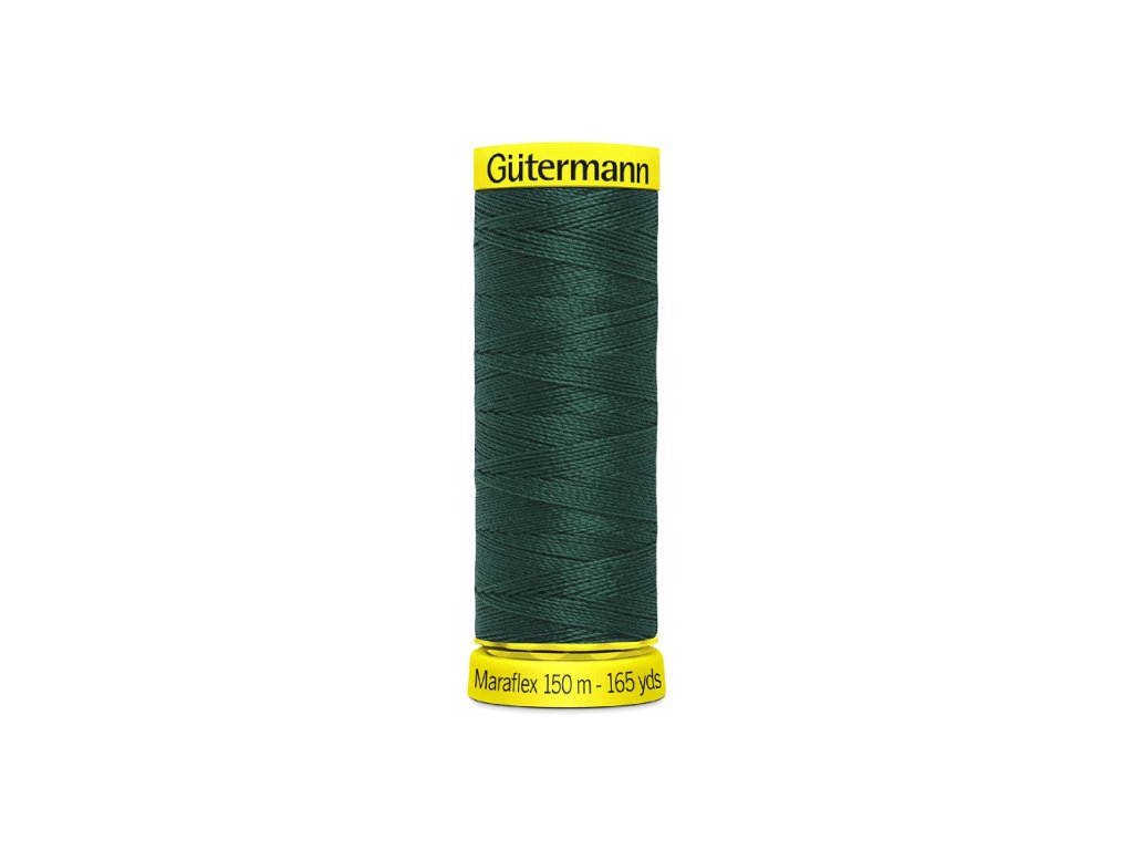 Elastické nitě Gütermann Maraflex 150 m - 472 tmavě zelená
