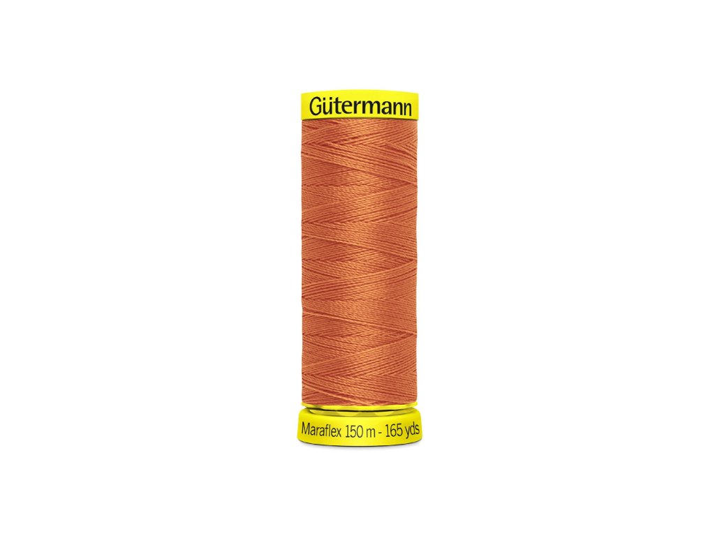 Elastické nitě Gütermann Maraflex 150 m - 982 oranžová