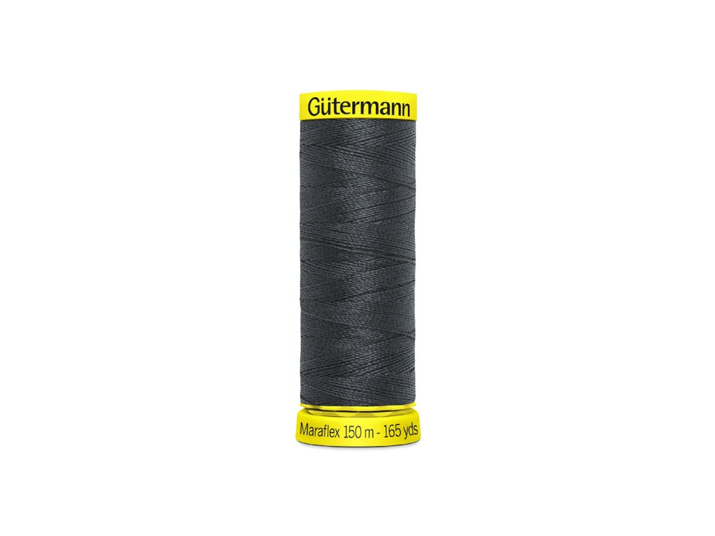 Elastické nitě Gütermann Maraflex 150 m - 150 šedá antracitová