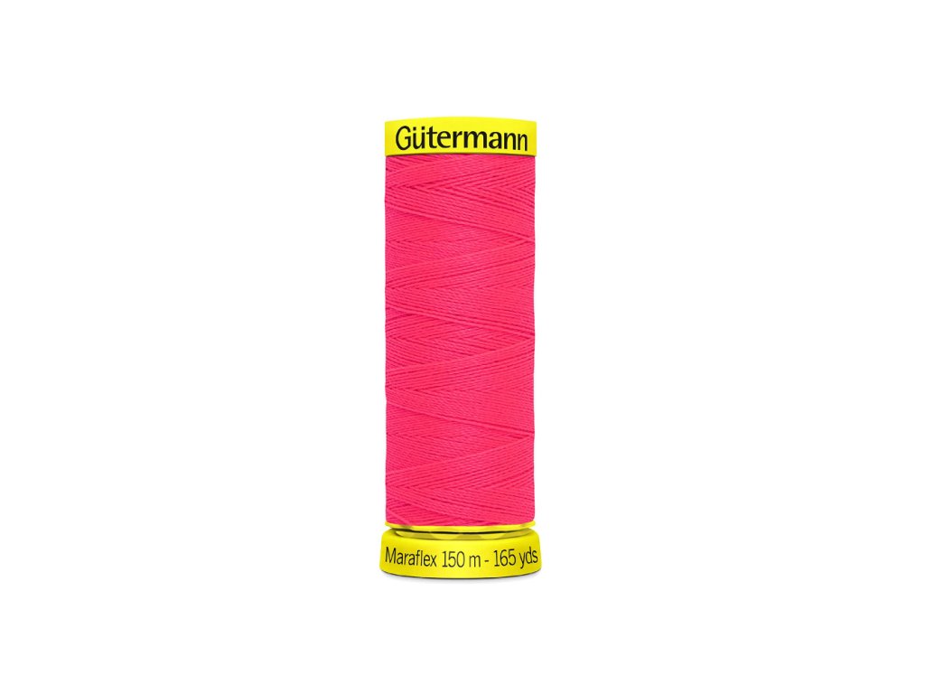 Elastické nitě Gütermann Maraflex 150 m - 3837 neonová růžová