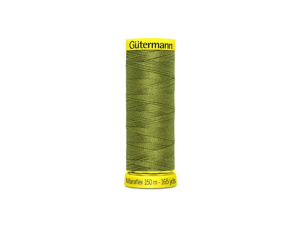 Elastické nitě Gütermann Maraflex 150 m - 582 khaki