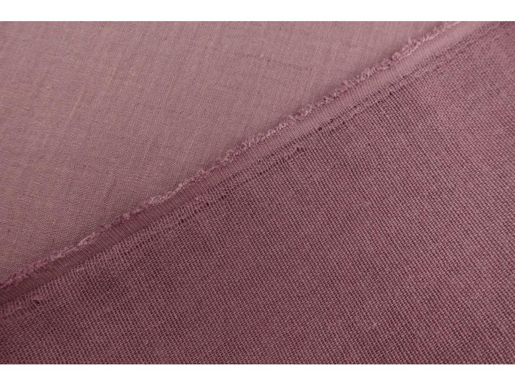 Hladká směsová gázovina / mušelín - mauve - II. jakost - 1,05 m