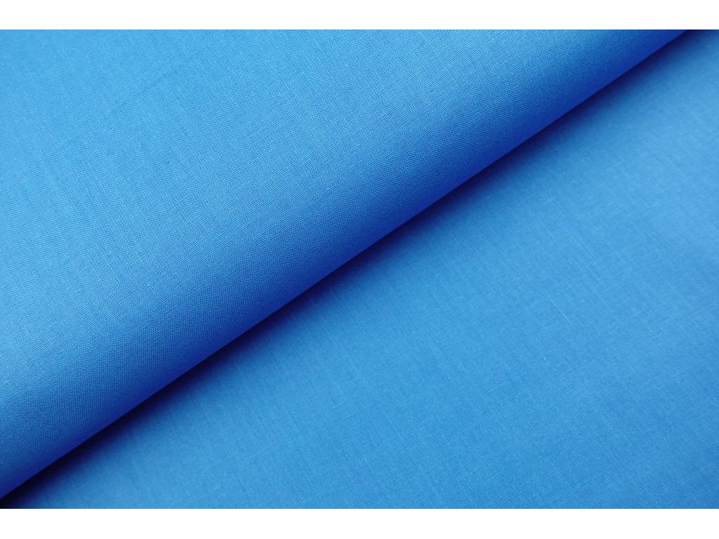 Jednobarevná bavlněná látka / plátno - modrá jeans (18-4140) - 0,36 m