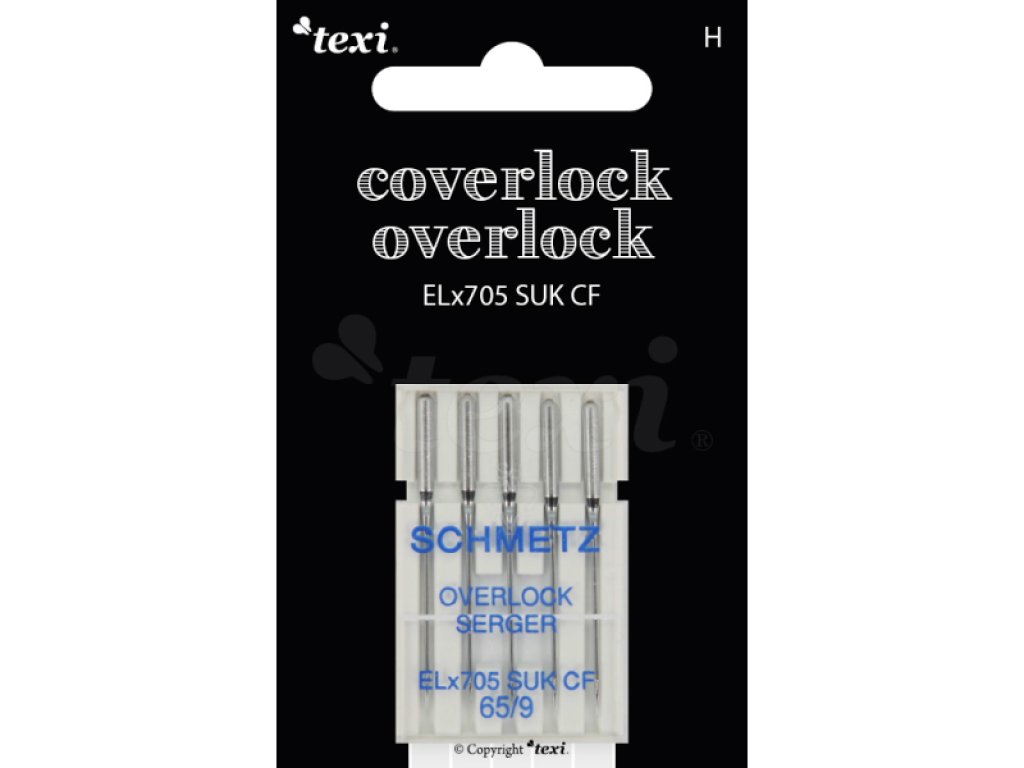 Jehly pro overlocky/coverlocky TEXI OVER/COVER ELX705 SUK CF 65