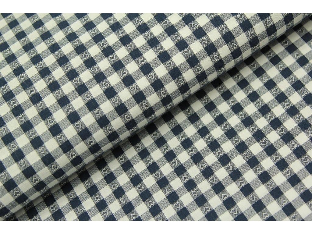 Kostka se srdcem - tmavě modrá