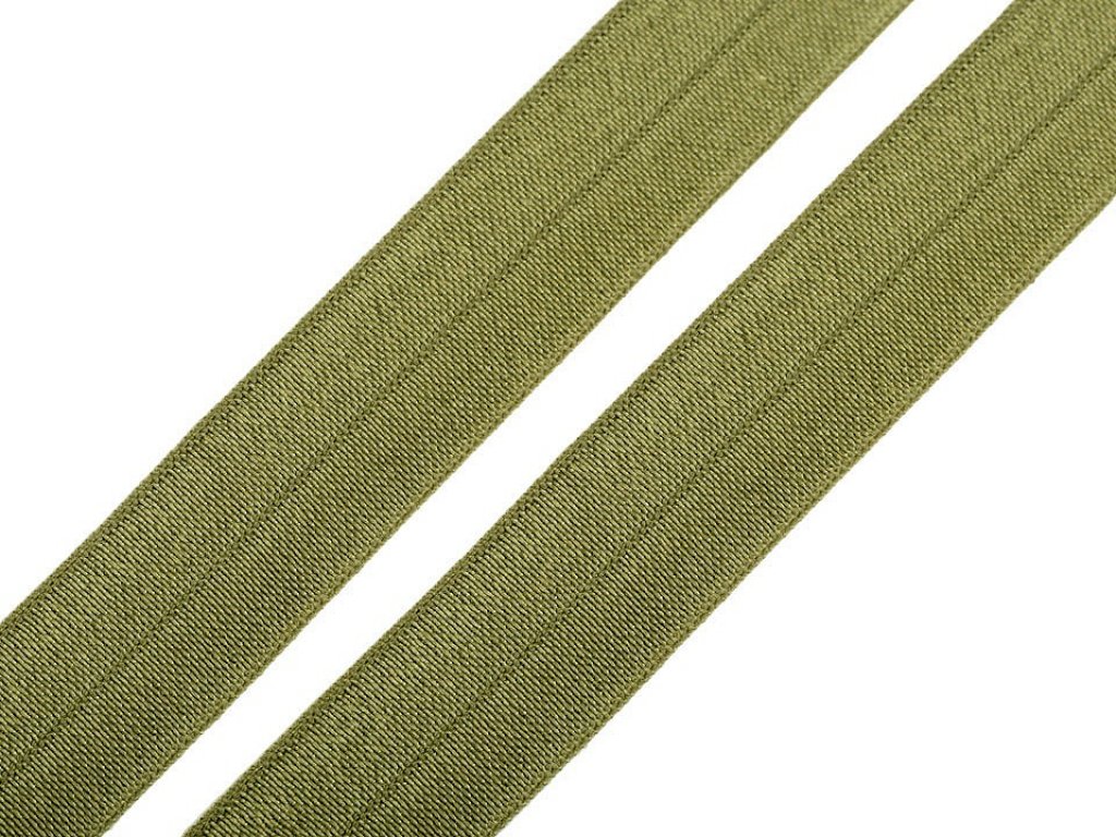 Lemovací pruženka - 20 mm - khaki