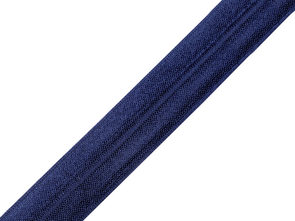 Lemovací pruženka půlená - 20 mm - tmavě modrá - 1,25 m