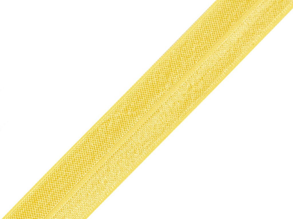 Lemovací pruženka půlená - 20 mm - žlutá - 1,8 m