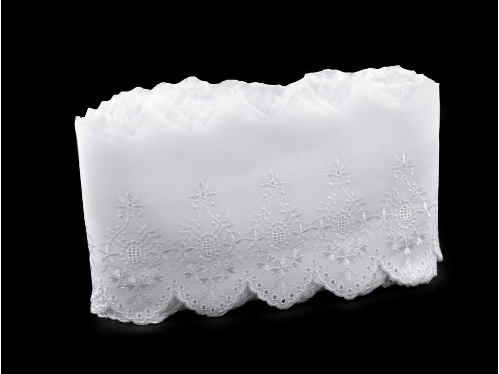 Madeira - štykování šíře 15 cm - bílá