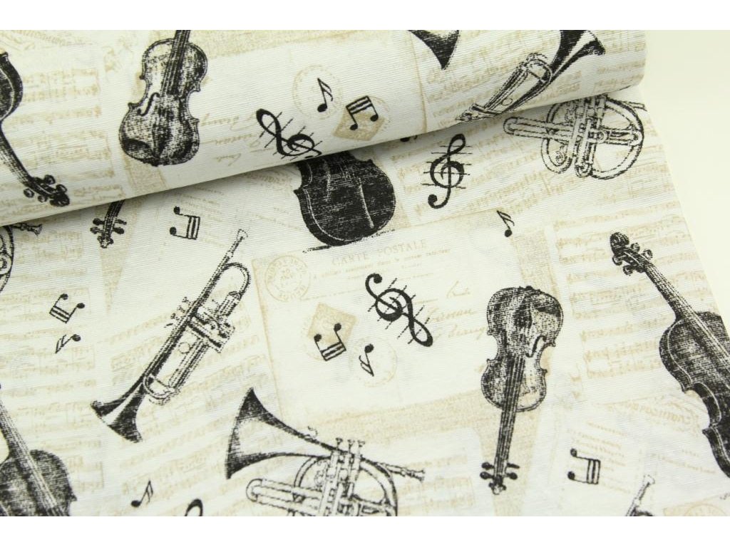 Dekorační látka - Orchestr
