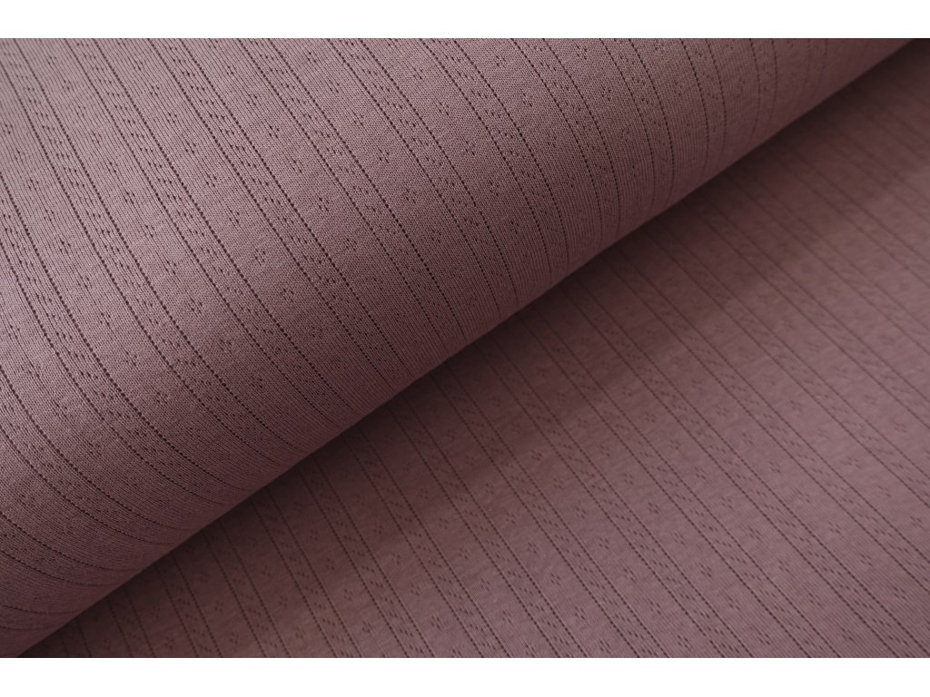 Pointoille úplet pruhy - mauve