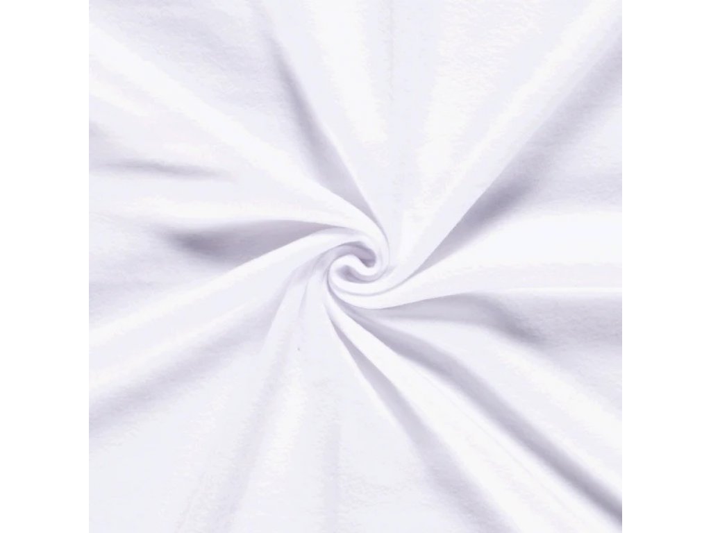 Polar fleece - bílá - II. jakost - 0,79 m