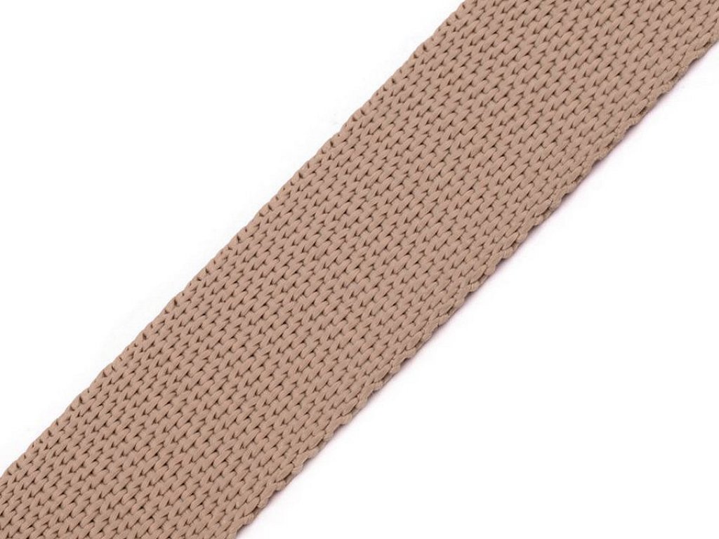 Popruh polypropylénový šíře 25 mm - sezamový - 1,4 m