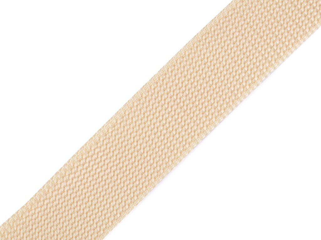 Popruh polypropylenový šíře 30 mm - světle béžový
