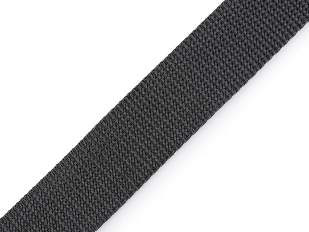 Popruh polypropylenový šíře 30 mm - tmavě šedý
