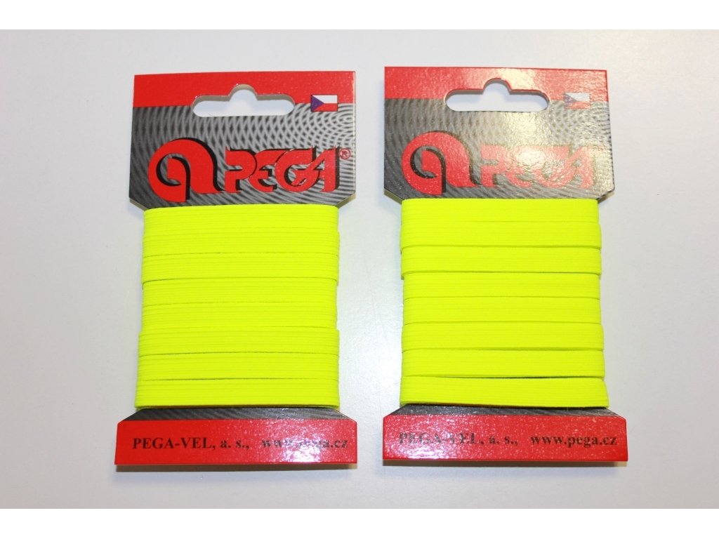 Pruženka (guma) 7 mm - žlutá neon