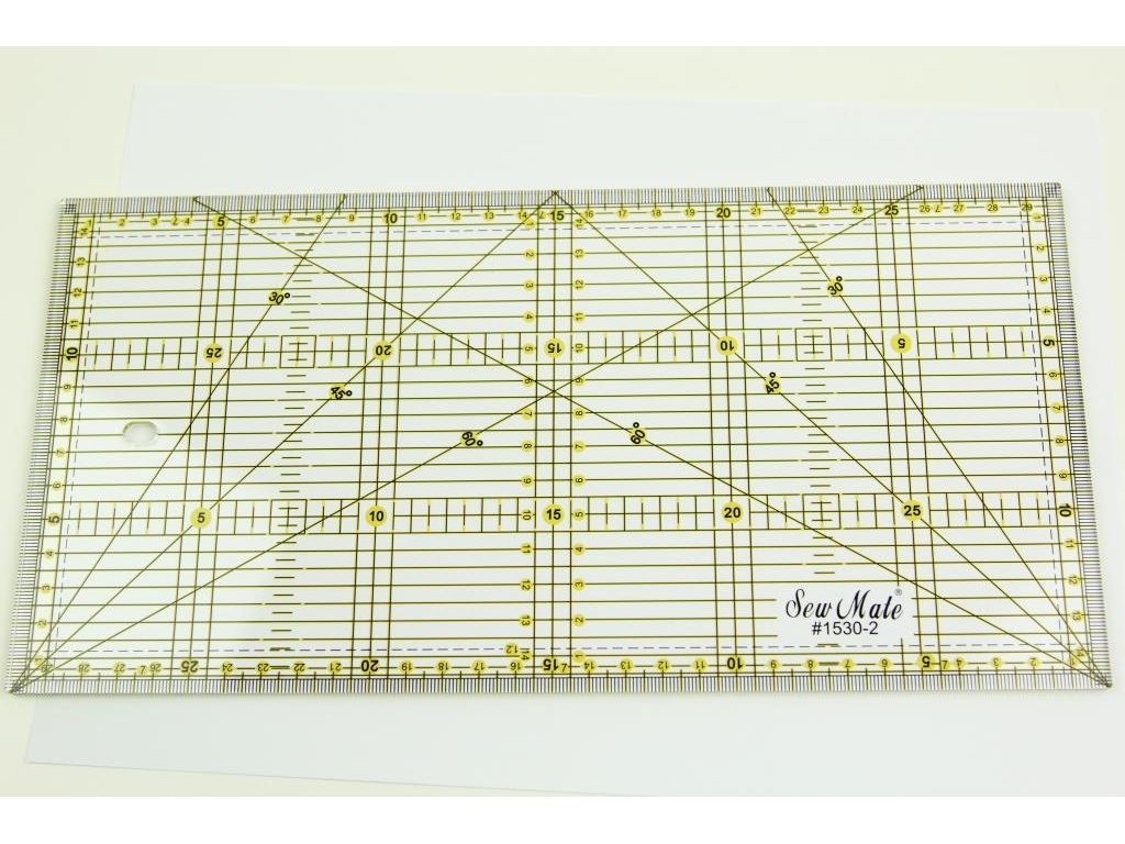 Rastrové pravítko 15 x 30 cm