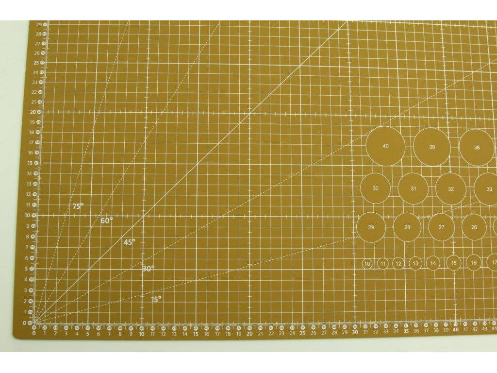 Řezací podložka 60 x 45 cm - tmavý okr